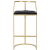 Tabouret de bar Mauro Ferretti Istanbul Ø 45x90 cm or noir