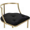 Tabouret de bar Mauro Ferretti Istanbul Ø 45x90 cm or noir
