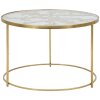 Mauro Ferretti table basse papillons Ø 60x40,5 cm or