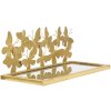 Mauro Ferretti étagère murale papillons set de 2 43x19,2x16,5 cm or