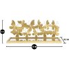 Mauro Ferretti étagère murale papillons set de 2 43x19,2x16,5 cm or