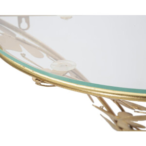 Mauro Ferretti table de nuit murale papillons 44,5x24,5x34,5 cm or