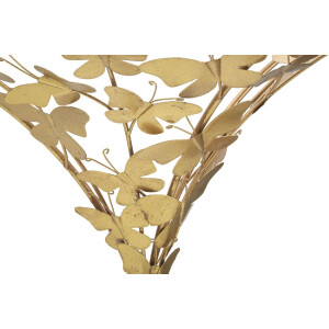 Mauro Ferretti table de nuit murale papillons 44,5x24,5x34,5 cm or