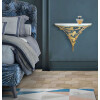 Mauro Ferretti table de nuit murale papillons 44,5x24,5x34,5 cm or