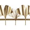 Mauro Ferretti portemanteau mural 5 feuilles 49,5x6x26,3 cm or