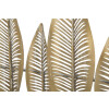 Mauro Ferretti Portemanteau mural Longue feuille 65x6x42,5 cm or