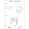 Mauro Ferretti table de nuit Hanoi 45x40x51,5 cm noir marron