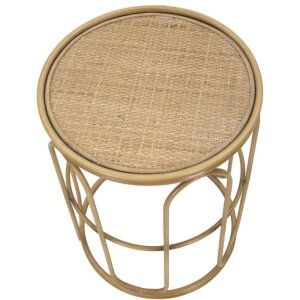 Mauro Ferretti table dappoint Samui Ø 40x55 cm naturel