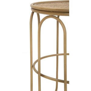Mauro Ferretti table dappoint Samui Ø 40x55 cm naturel