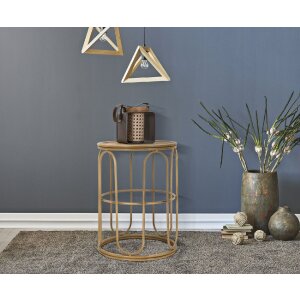 Mauro Ferretti table dappoint Samui Ø 40x55 cm naturel