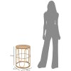 Mauro Ferretti table dappoint Samui Ø 40x55 cm naturel