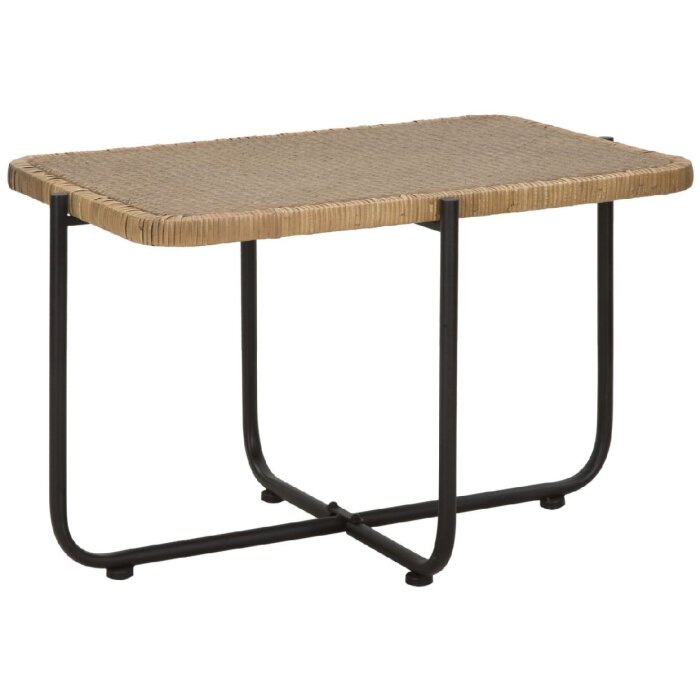 Mauro Ferretti table basse Cebu 75x55x46,5 cm noir marron