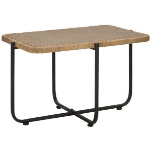 Mauro Ferretti table basse Cebu 75x55x46,5 cm noir marron