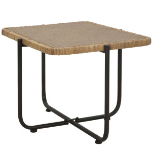 Mauro Ferretti table basse Cebu 75x55x46,5 cm noir marron