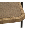 Mauro Ferretti table basse Cebu 75x55x46,5 cm noir marron