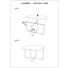 Mauro Ferretti table basse Cebu 75x55x46,5 cm noir marron