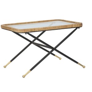 Mauro Ferretti table basse Saint Barth 70x50x45 cm noir...