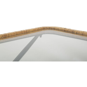 Mauro Ferretti table basse Saint Barth 70x50x45 cm noir marron