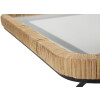 Mauro Ferretti table basse Saint Barth 70x50x45 cm noir marron