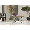 Mauro Ferretti table basse Saint Barth 70x50x45 cm noir marron
