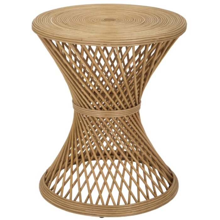 Mauro Ferretti table dappoint rotin Ø 48x56 cm nature