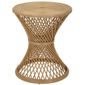 Mauro Ferretti table dappoint rotin Ø 48x56 cm nature