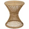 Mauro Ferretti table dappoint rotin Ø 48x56 cm nature