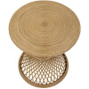 Mauro Ferretti table dappoint rotin Ø 48x56 cm nature