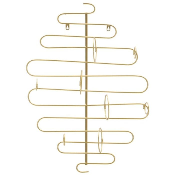 Mauro Ferretti porte-bouteilles mural Alid 53x13x72 cm or pour 4 bouteilles