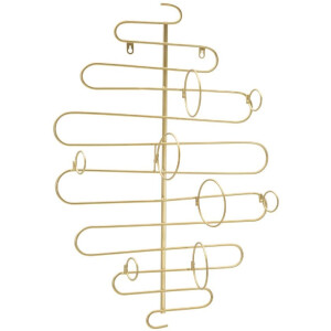 Mauro Ferretti porte-bouteilles mural Alid 53x13x72 cm or pour 4 bouteilles
