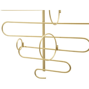 Mauro Ferretti porte-bouteilles mural Alid 53x13x72 cm or pour 4 bouteilles