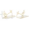 Mauro Ferretti Console murale papillon set de 2 pièces 41,5x18x21 cm or