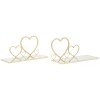 Mauro Ferretti console murale coeur set de 2 pièces 41,5x18x21 cm or