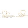 Mauro Ferretti console murale coeur set de 2 pièces 41,5x18x21 cm or