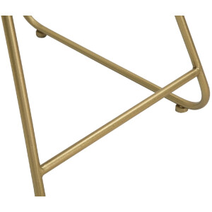 Mauro Ferretti chaise cœur 37x47x80 cm or rose