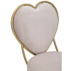 Mauro Ferretti chaise cœur 37x47x80 cm or rose