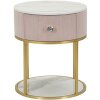Mauro Ferretti table de nuit Montpellier Ø 42x48 cm or rose