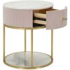 Mauro Ferretti table de nuit Montpellier Ø 42x48 cm or rose