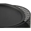 Mauro Ferretti table dappoint Blacky Ø 40x65 cm noir or