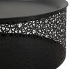Mauro Ferretti table dappoint Blacky Ø 35x50 cm noir or