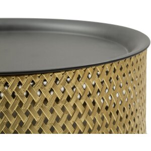 Mauro Ferretti table dappoint Glovy Ø 40x65 cm or noir
