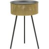 Mauro Ferretti table dappoint Glovy Ø 40x65 cm or noir