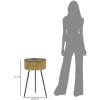 Mauro Ferretti table dappoint Glovy Ø 40x65 cm or noir