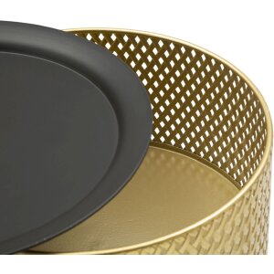 Mauro Ferretti table dappoint Glovy Ø 35x50 cm or noir