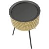 Mauro Ferretti table dappoint Glovy Ø 35x50 cm or noir