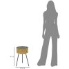 Mauro Ferretti table dappoint Glovy Ø 35x50 cm or noir