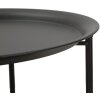 Mauro Ferretti table dappoint Osaka Ø 40x50 cm noir naturel