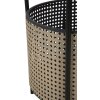 Mauro Ferretti table dappoint Osaka Ø 40x50 cm noir naturel