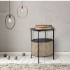 Mauro Ferretti table dappoint Osaka Ø 40x50 cm noir naturel