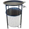 Mauro Ferretti table dappoint Osaka Ø 40x50 cm noir naturel